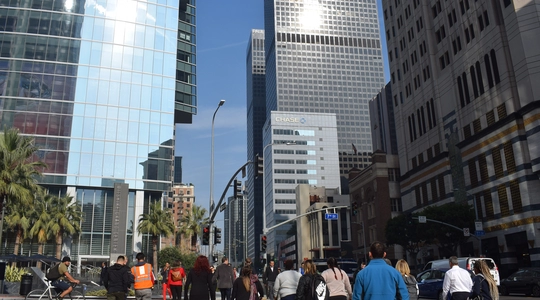 Street in downtown Los Angeles