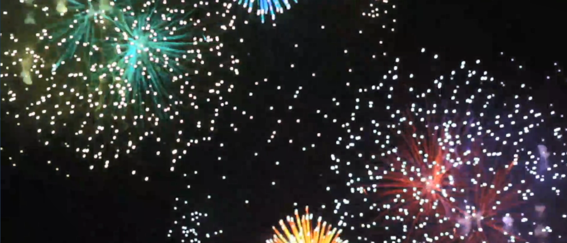 Image of Fireworks Exploding against a Dark Sky