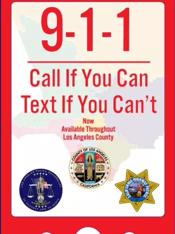 Text 9-1-1 Anywhere in LA County