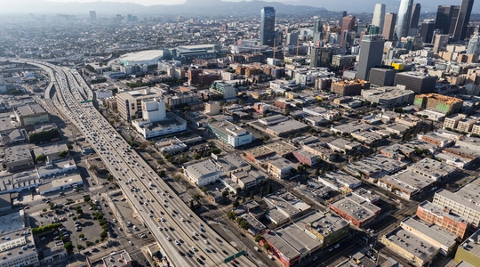 freeway in downtown los angeles