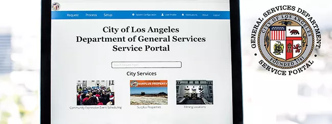 Computer Screen Showing the GSD Website
