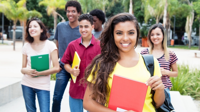 Group of multi-ethnic students