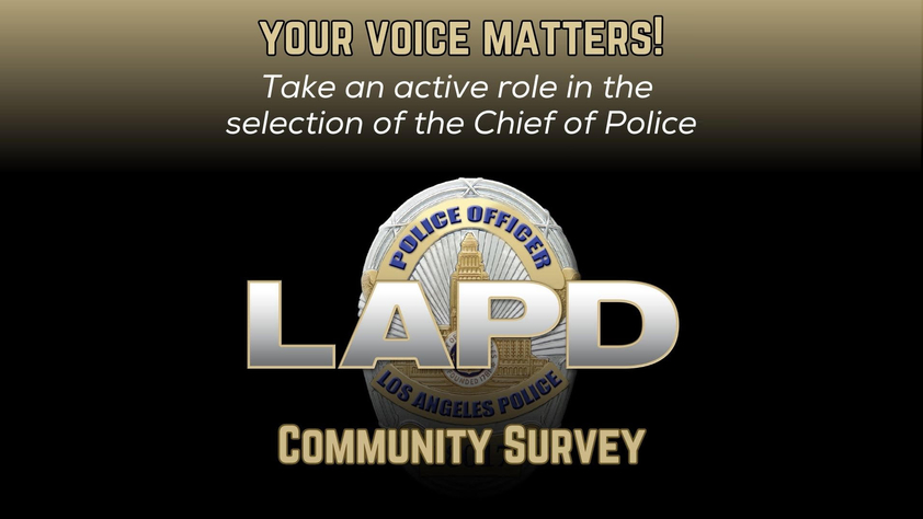 LAPD Community Survey Banner