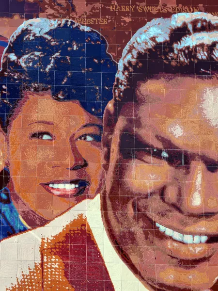 Hollywood Jazz 1945-1972 mural