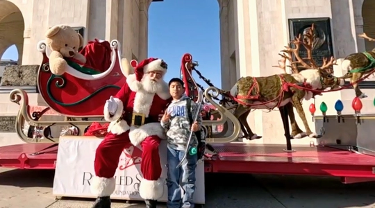 Video thumbnail: Santa, Smiles, and Surprises at the USC Coliseum